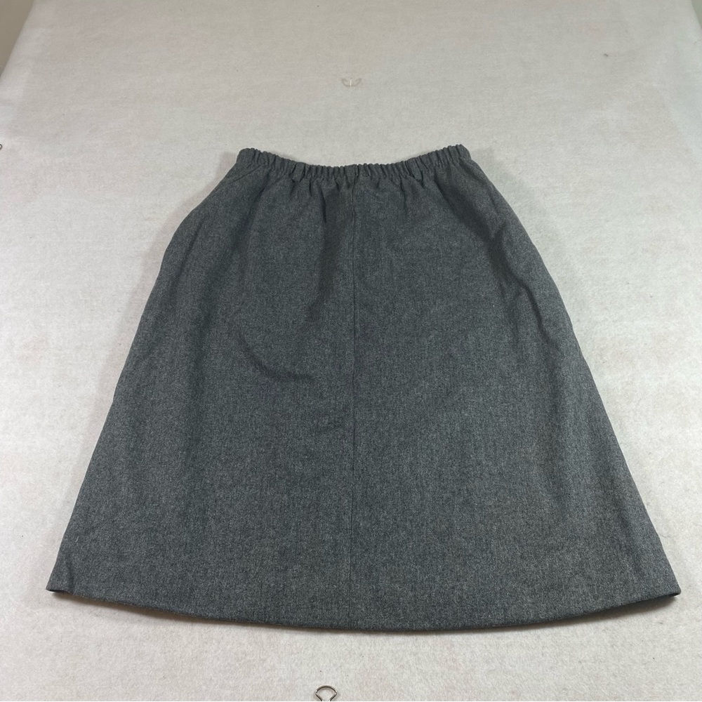 The Tog Shop Wool Skirt Full Elastic Waist Lined Sz 16 Gray A line Skirt… - Picture 9 of 9